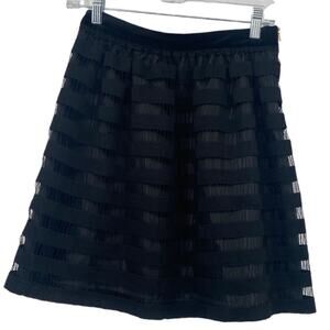 J. Crew Factory Black A-line Above the Knee Skirt